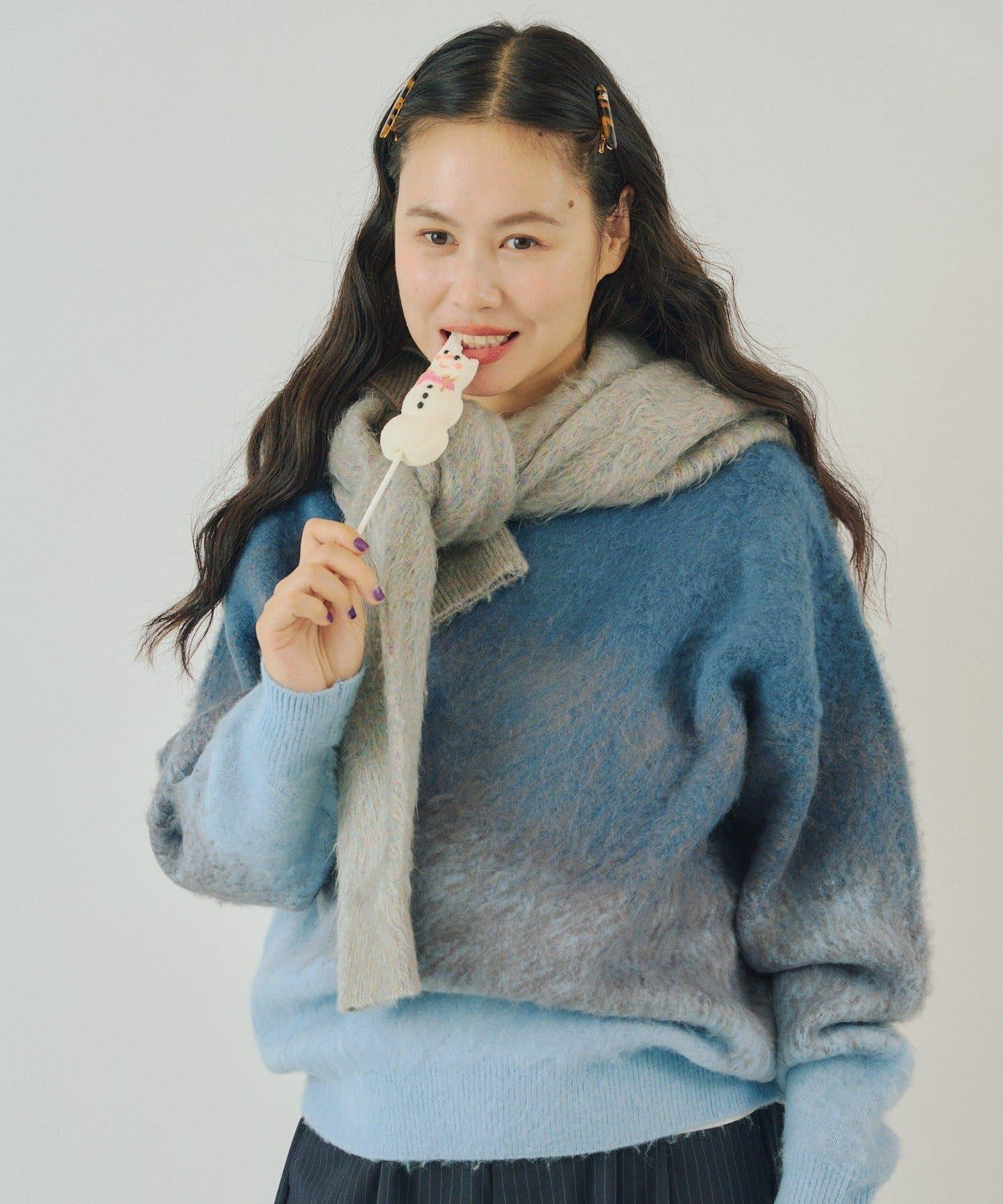 【WHIMSIC】漸變色針織套頭衫