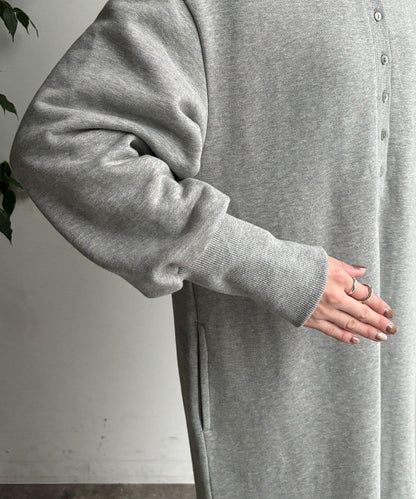 加絨加厚亨利領連衣裙