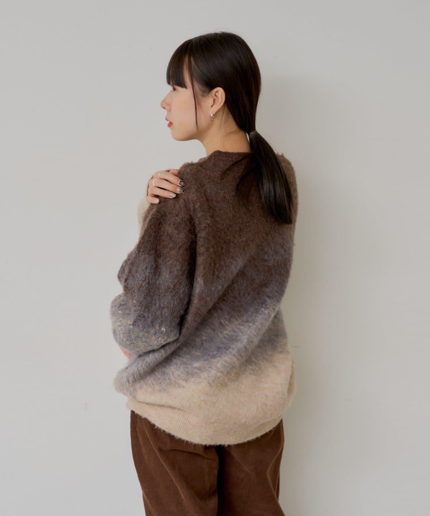 【WHIMSIC】漸變色針織套頭衫