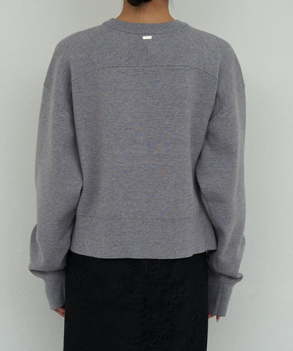 衛衣風格圓領針織衫