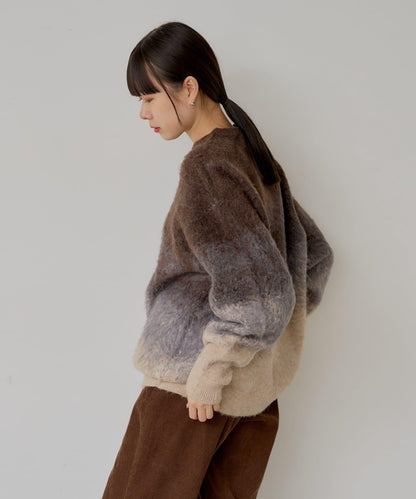 【WHIMSIC】漸變色針織套頭衫