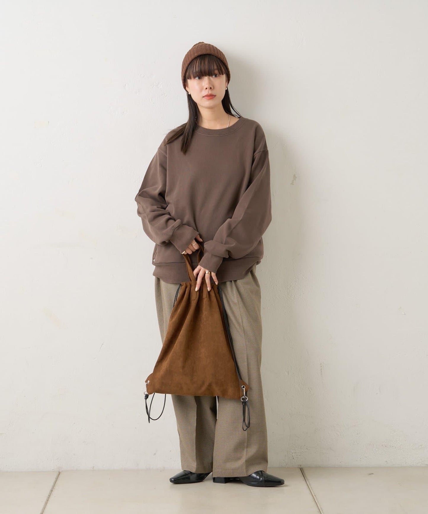 【WHIMSIC】水洗染色鉚釘裝飾衛衣套頭衫