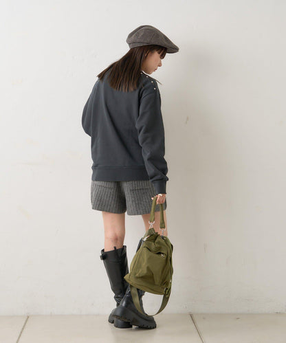 【WHIMSIC】水洗染色鉚釘裝飾衛衣套頭衫