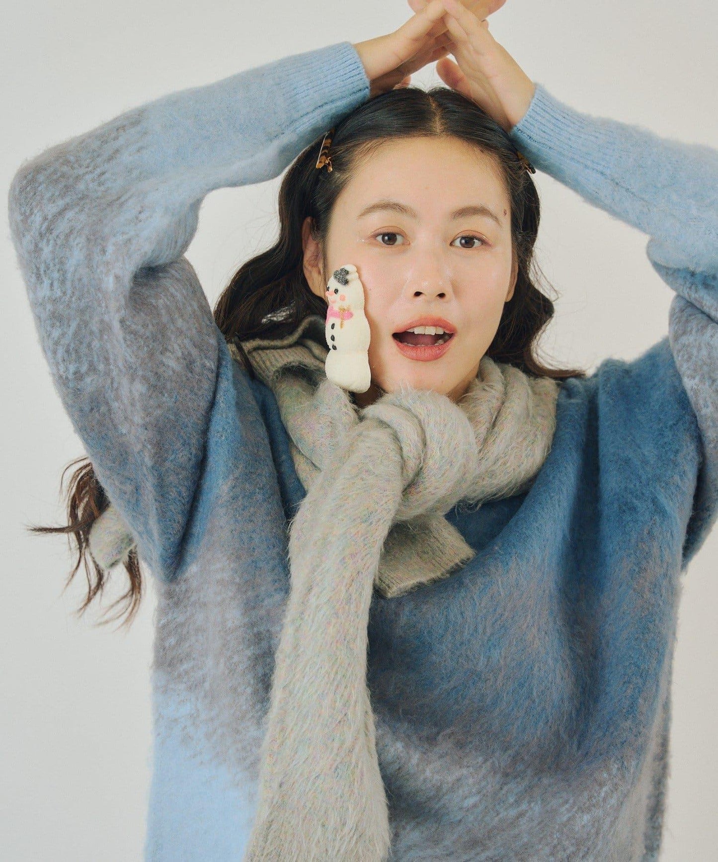 【WHIMSIC】漸變色針織套頭衫