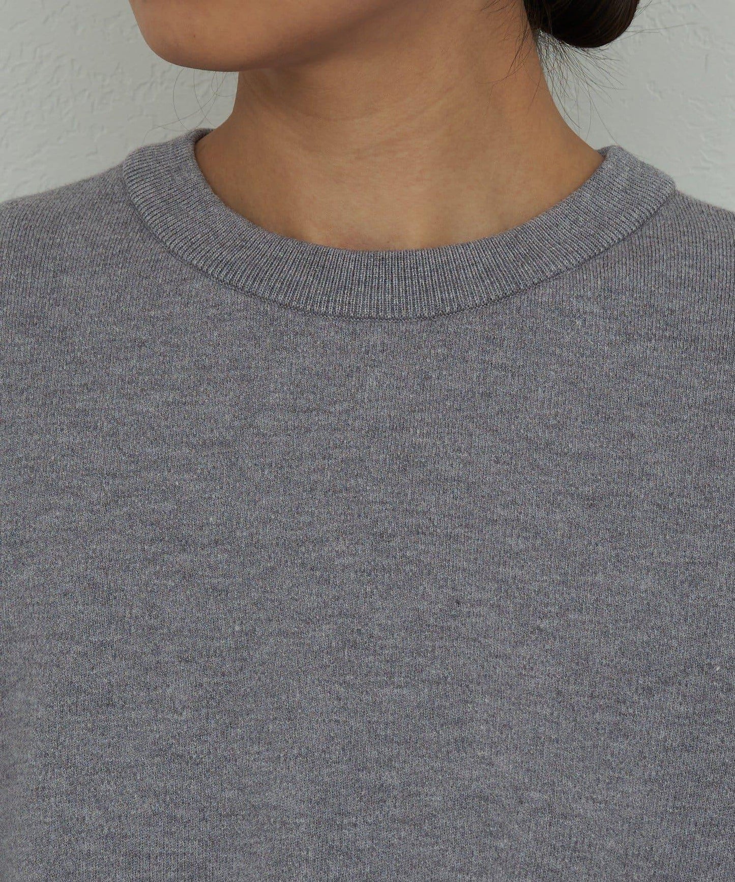 衛衣風格圓領針織衫