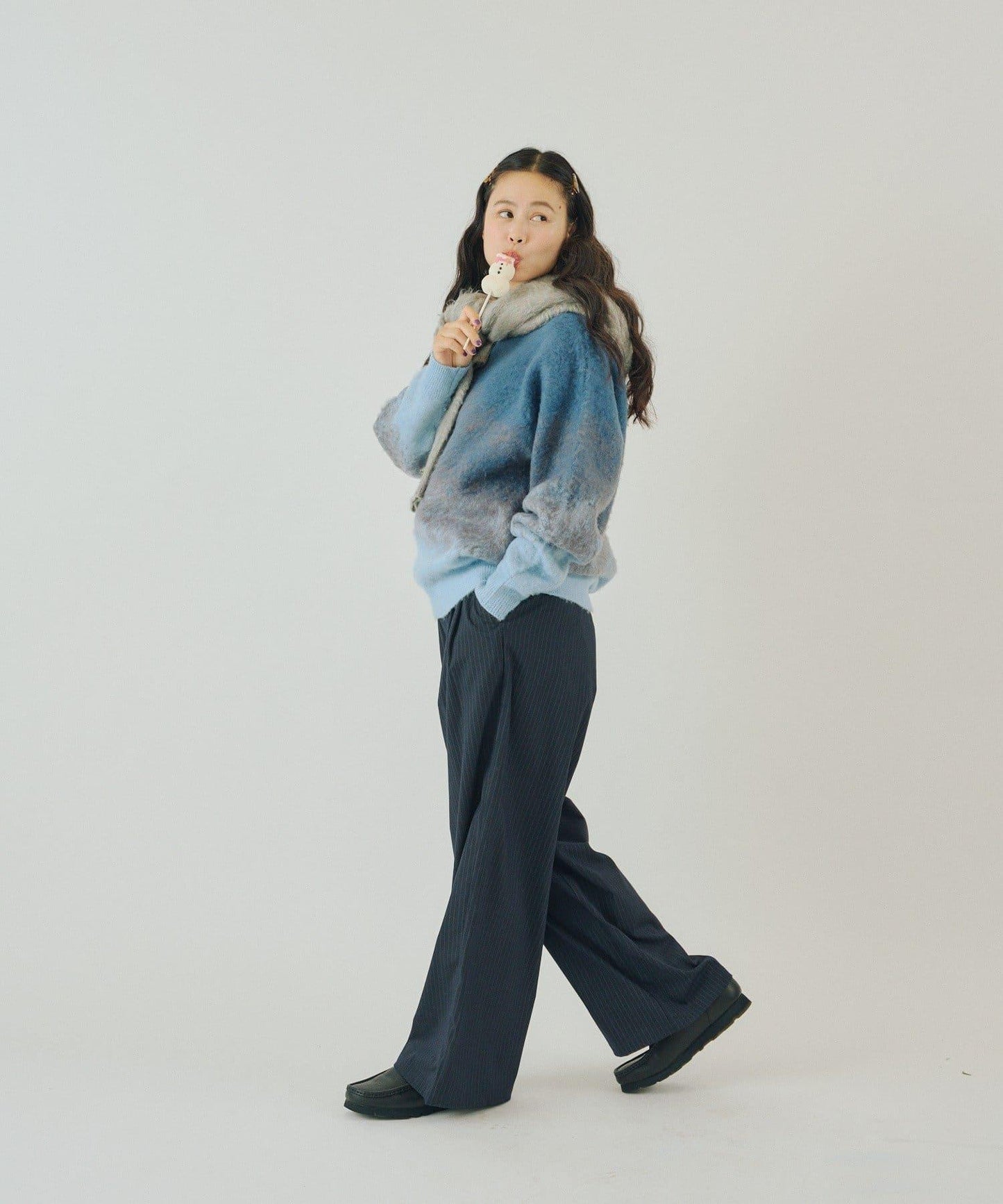 【WHIMSIC】漸變色針織套頭衫