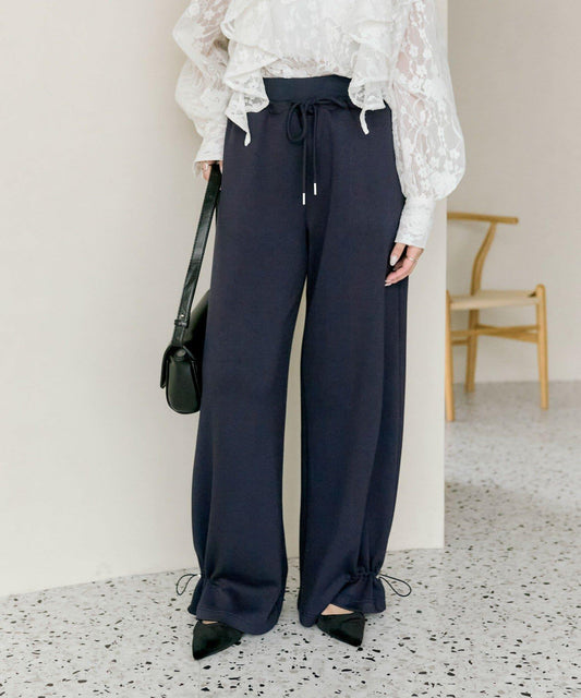 抽繩束腳休閒褲