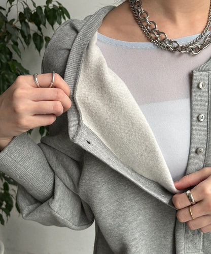 加絨加厚亨利領連衣裙