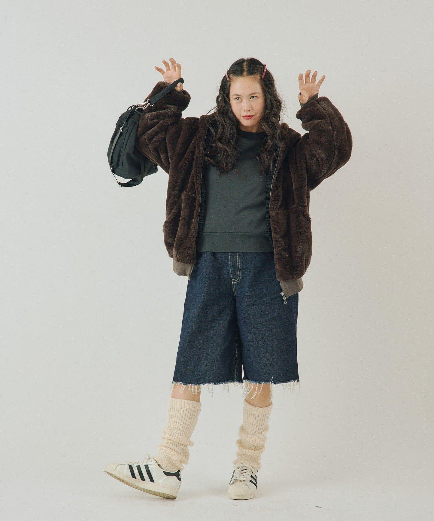 【WHIMSIC】水洗染色鉚釘裝飾衛衣套頭衫