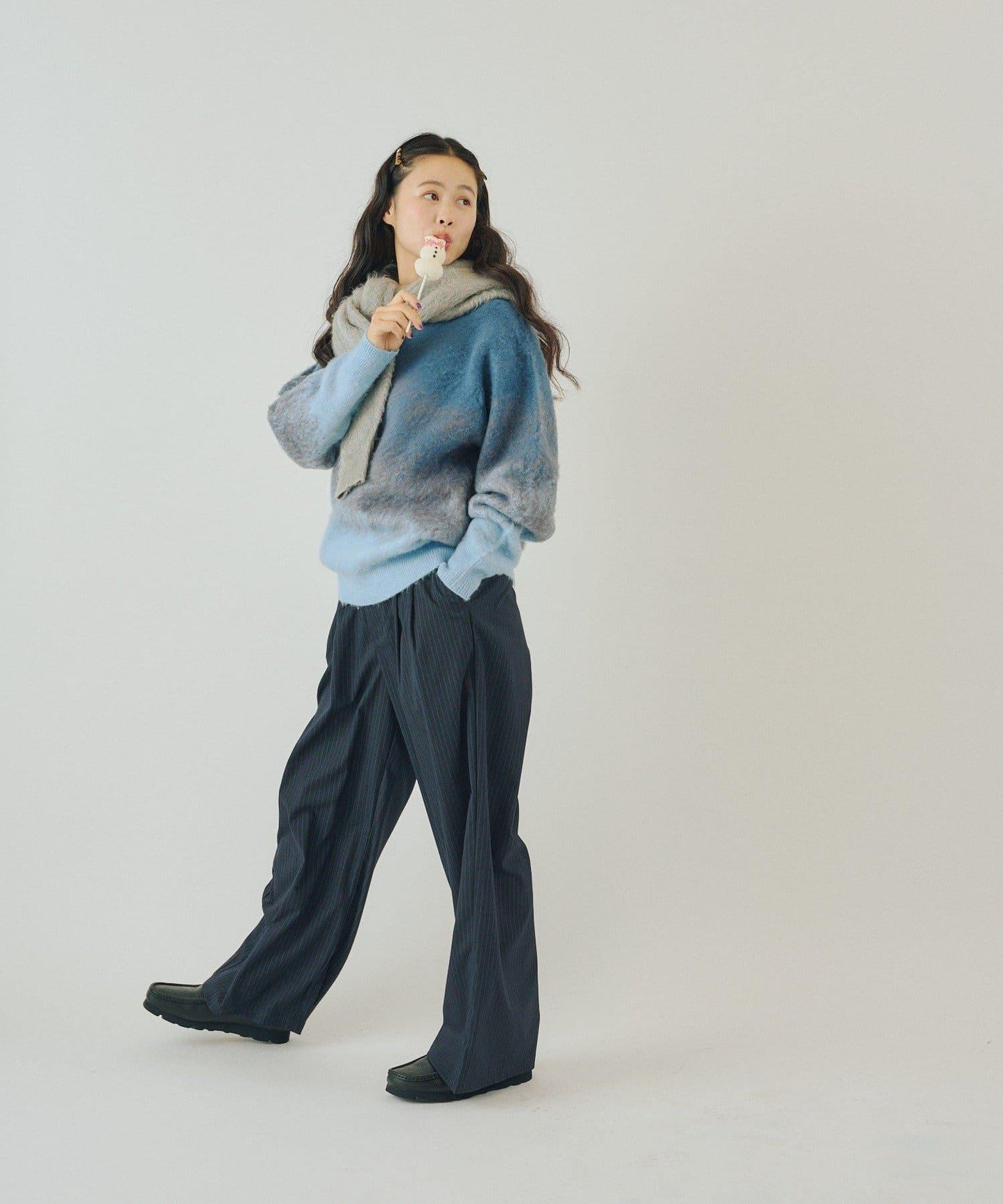 【WHIMSIC】漸變色針織套頭衫