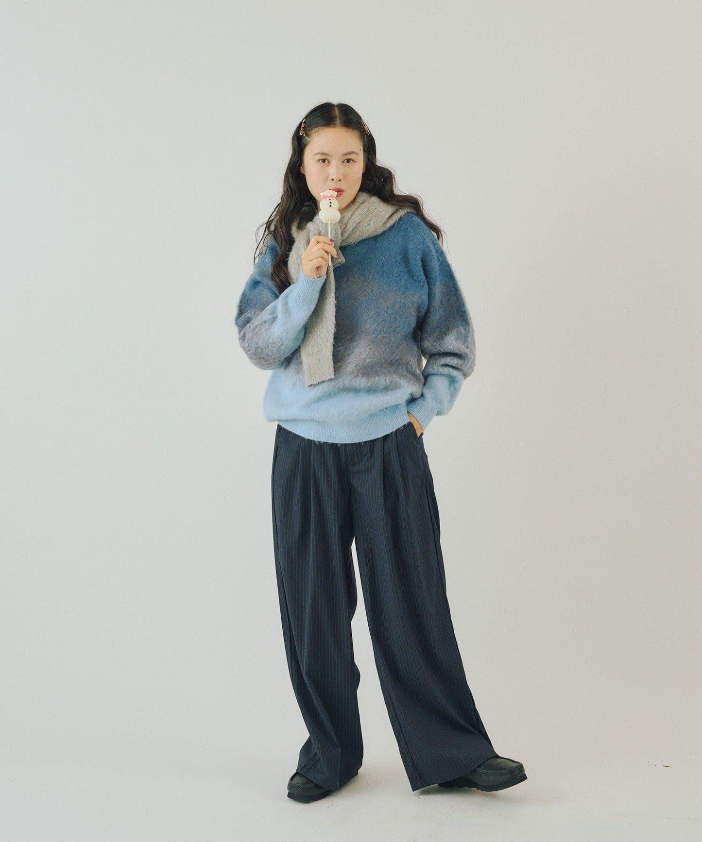 【WHIMSIC】漸變色針織套頭衫