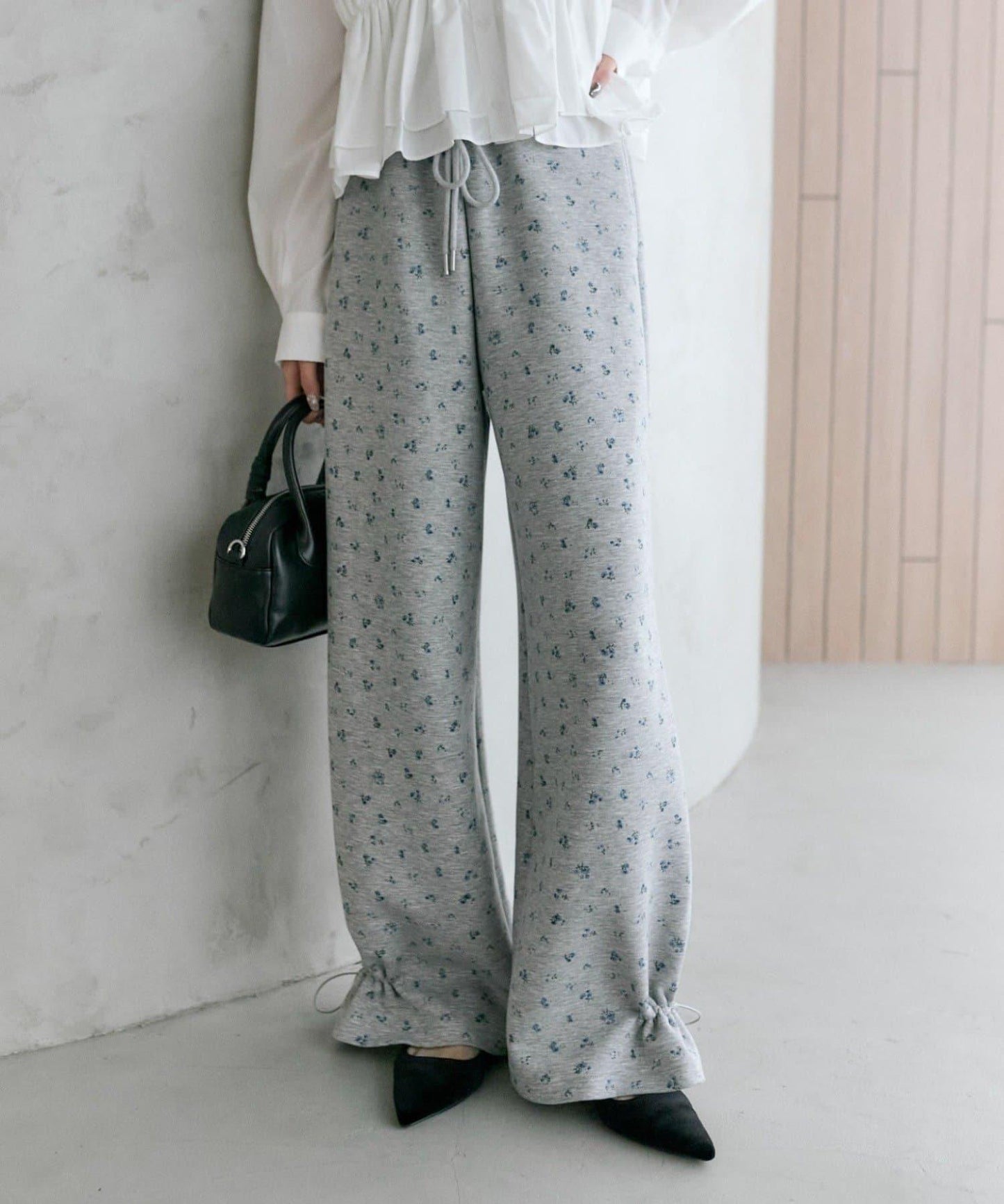 抽繩束腳休閒褲