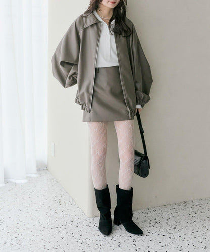 【推薦成套穿著◎】仿皮迷你裙