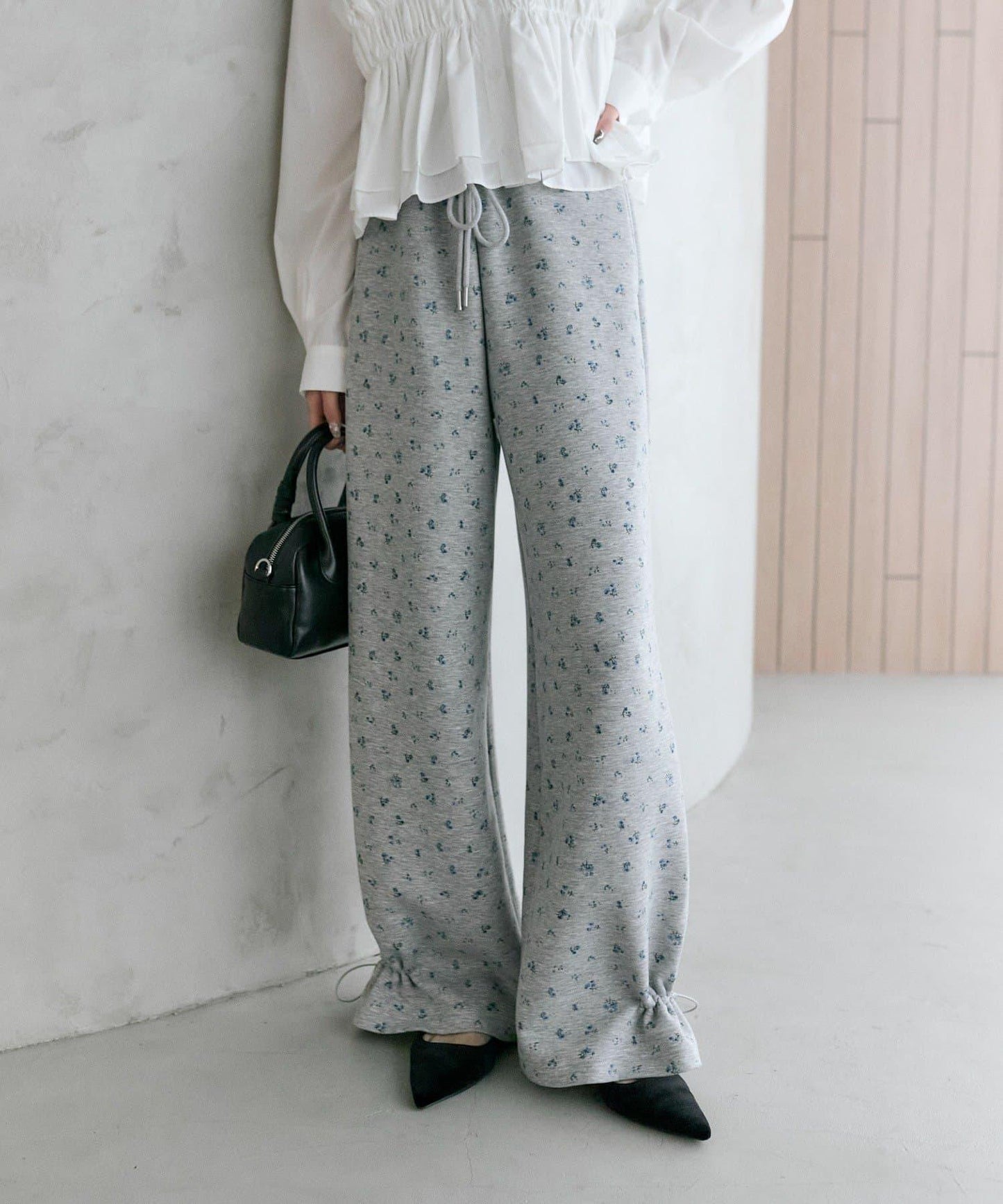 抽繩束腳休閒褲