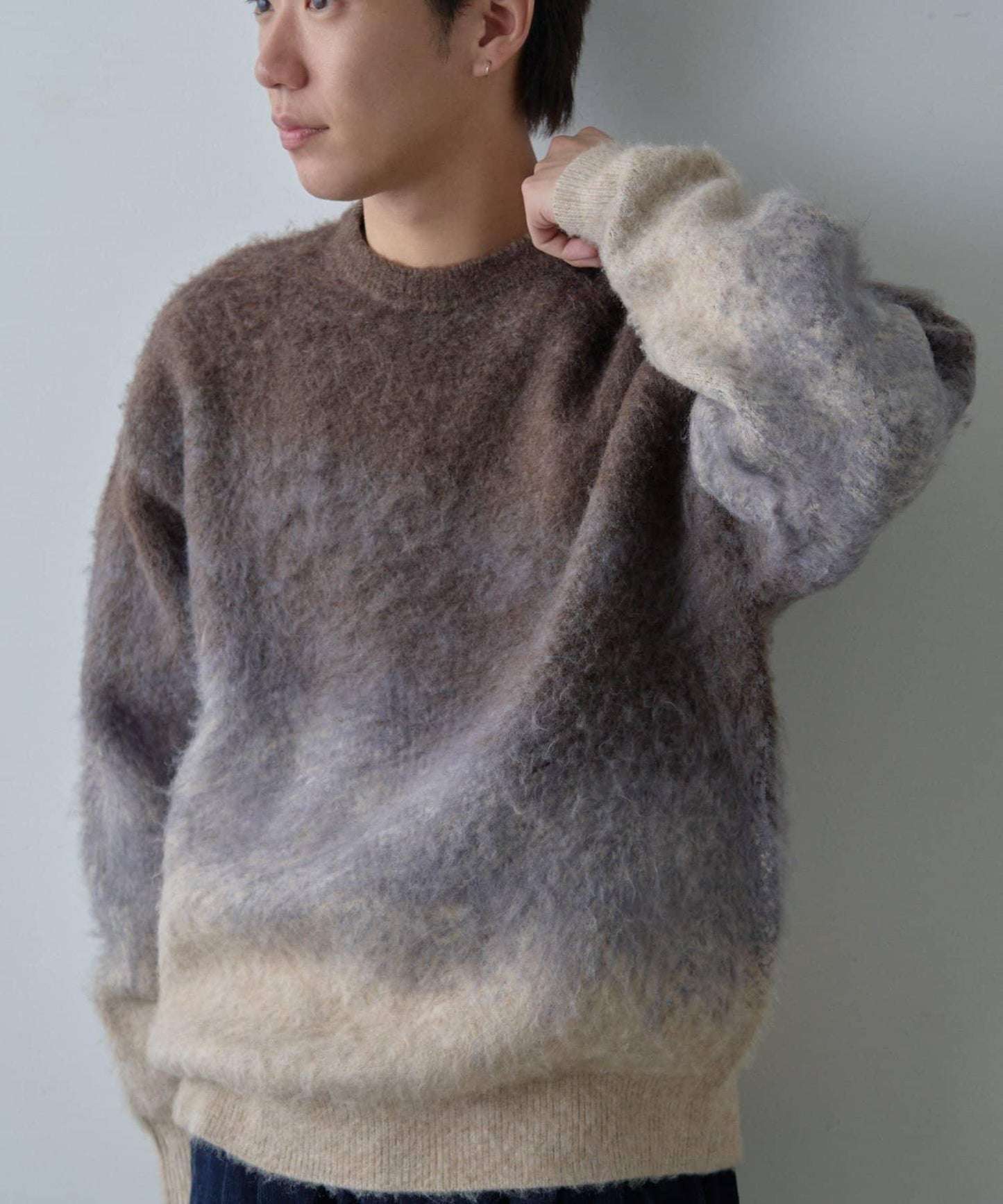 【WHIMSIC】漸變色針織套頭衫