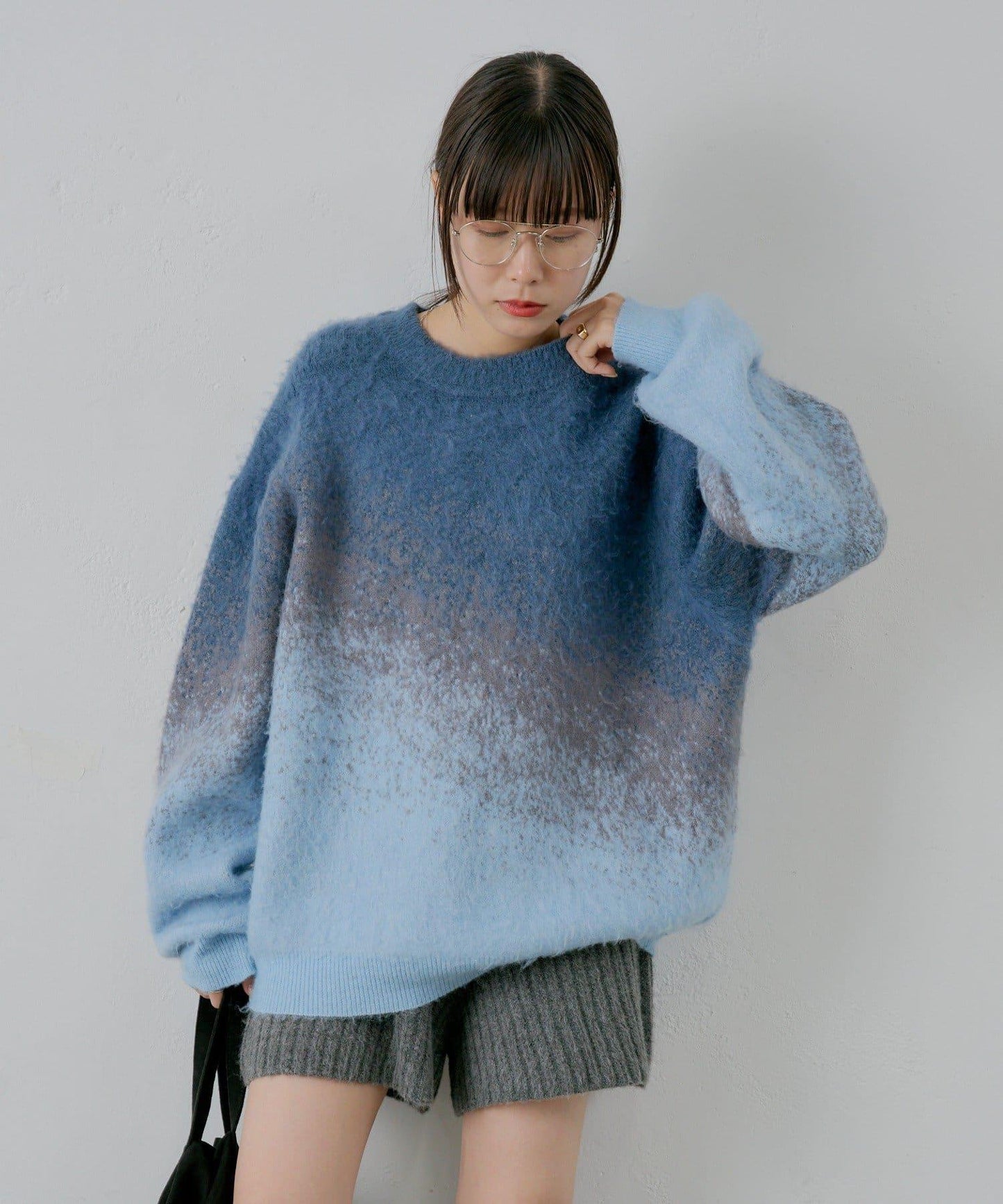 【WHIMSIC】漸變色針織套頭衫