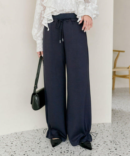 抽繩束腳休閒褲