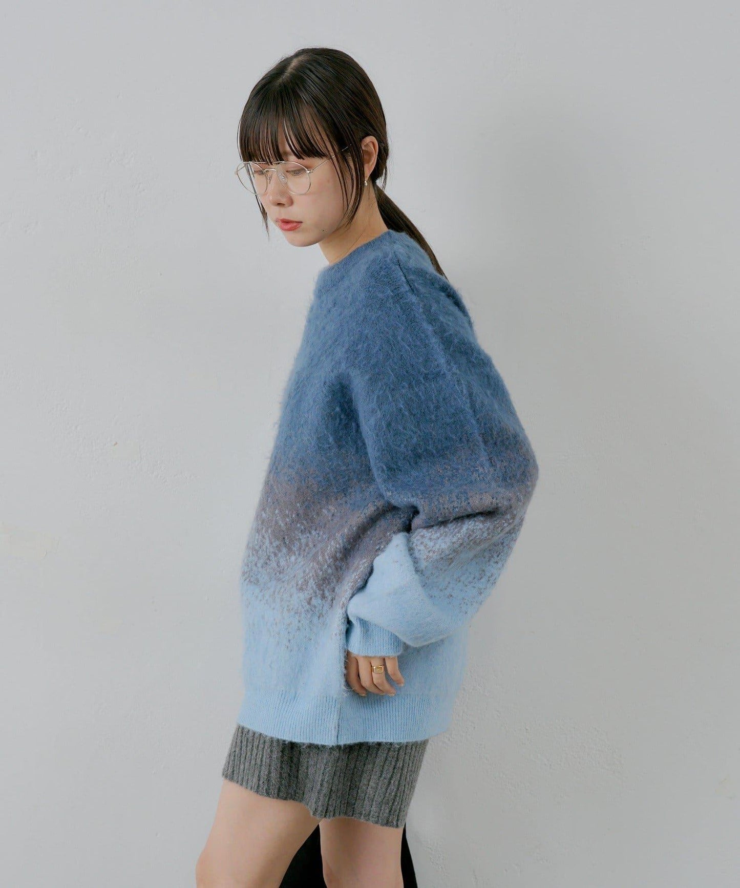 【WHIMSIC】漸變色針織套頭衫