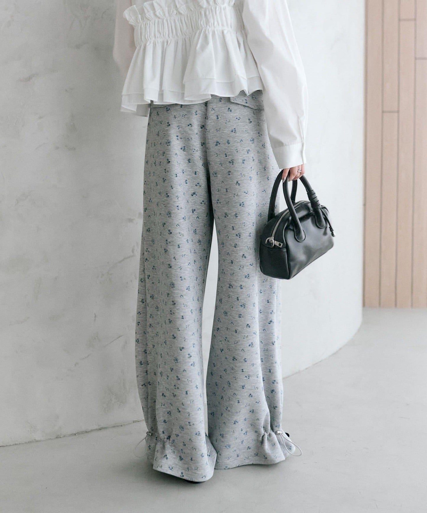 抽繩束腳休閒褲