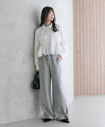 抽繩束腳休閒褲