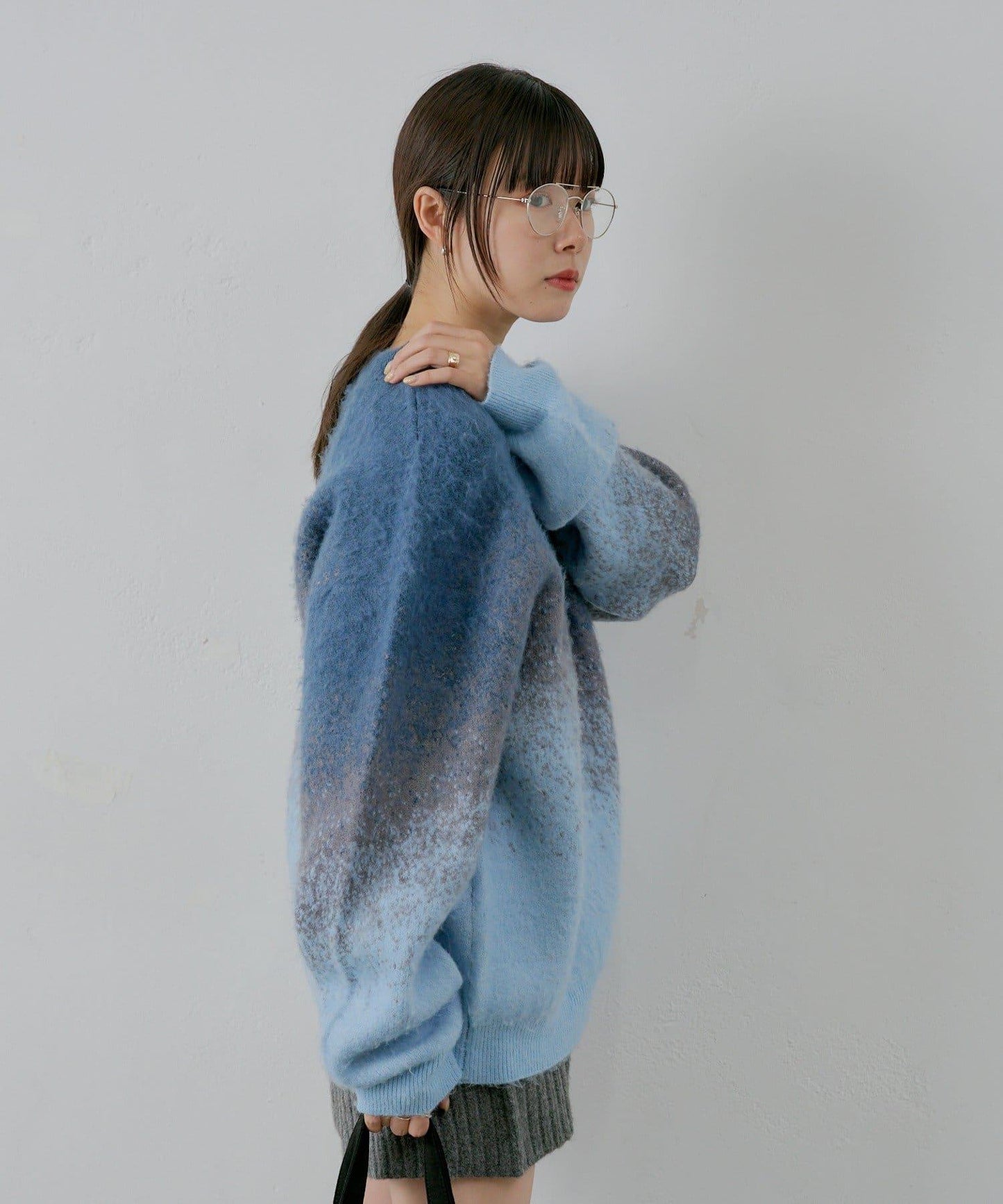 【WHIMSIC】漸變色針織套頭衫