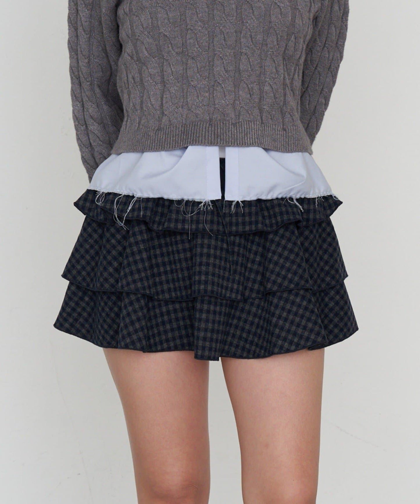 層疊蓬鬆迷你裙