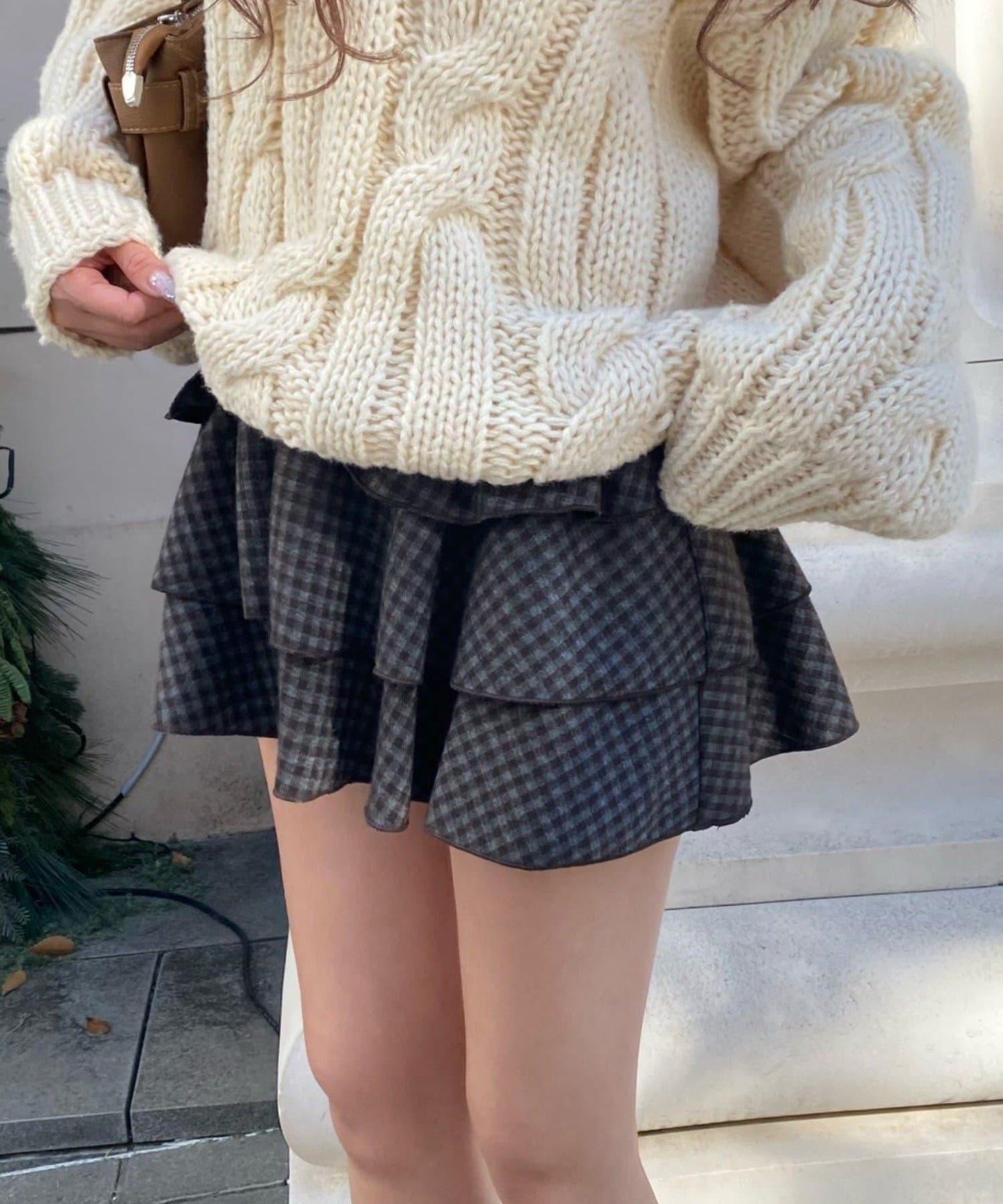 層疊蓬鬆迷你裙