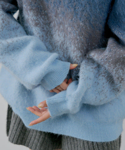 【WHIMSIC】漸變色針織套頭衫