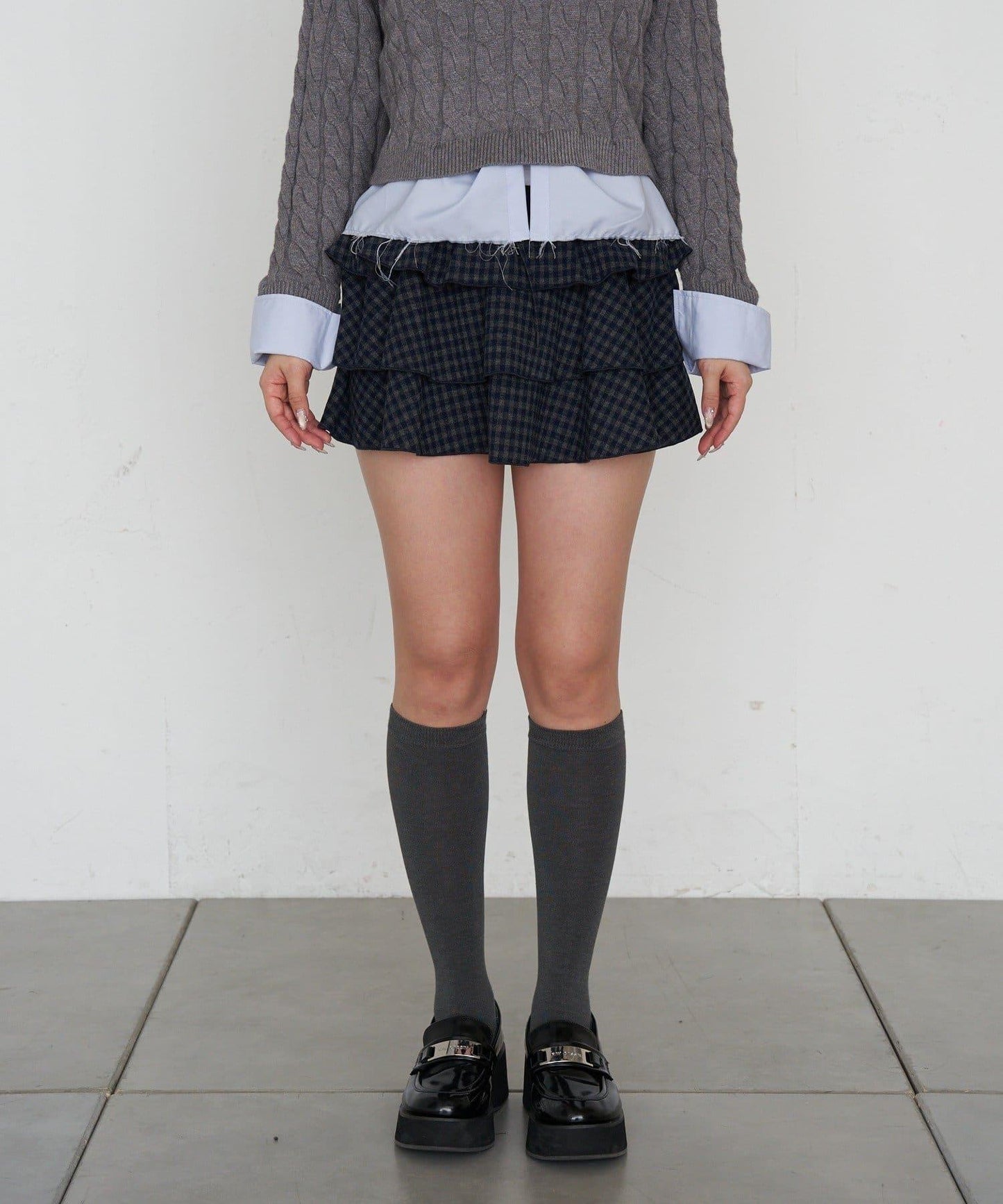 層疊蓬鬆迷你裙