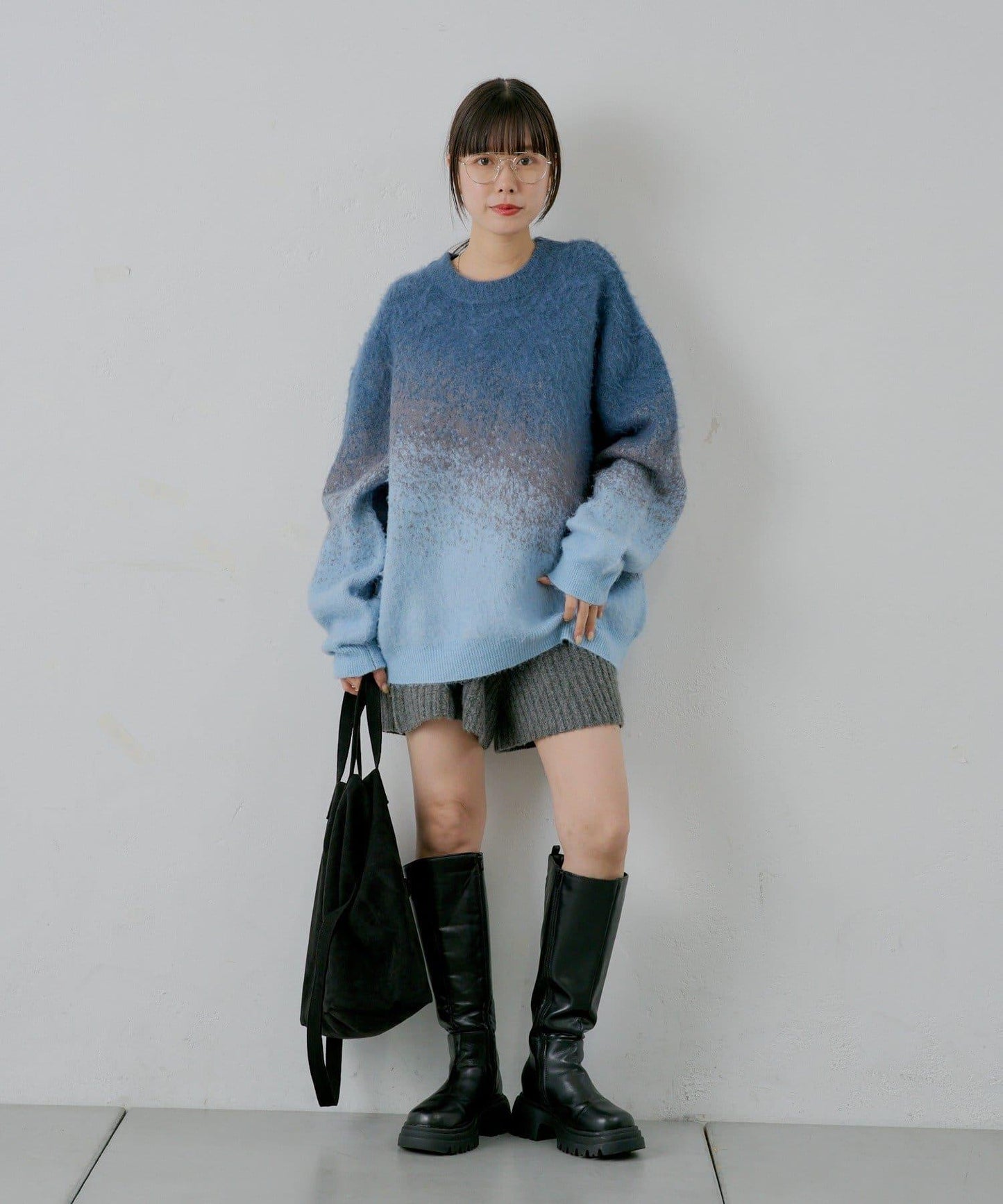 【WHIMSIC】漸變色針織套頭衫