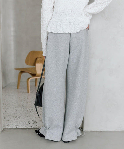 抽繩束腳休閒褲