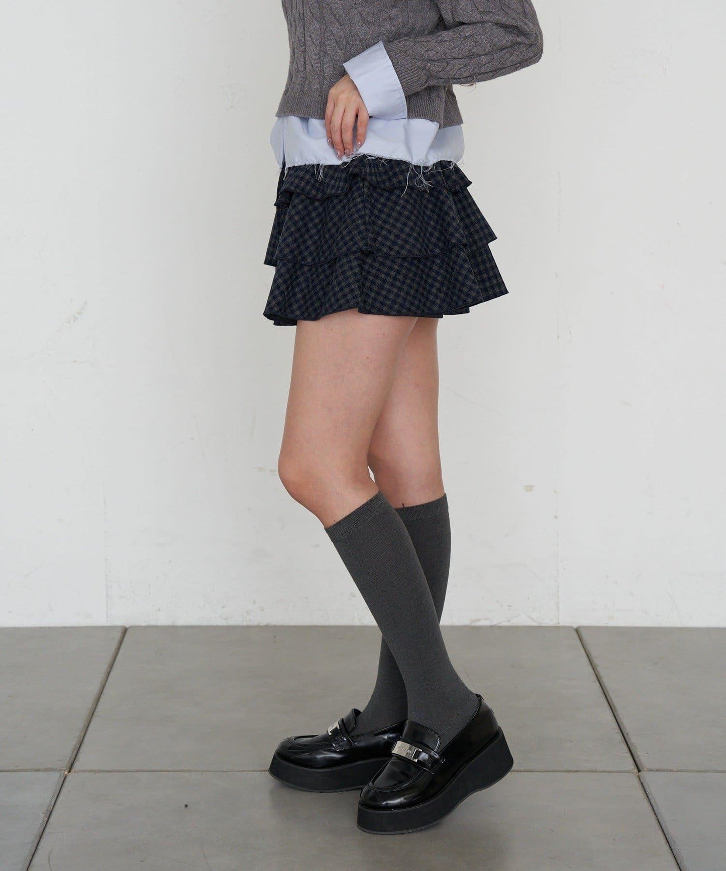 層疊蓬鬆迷你裙