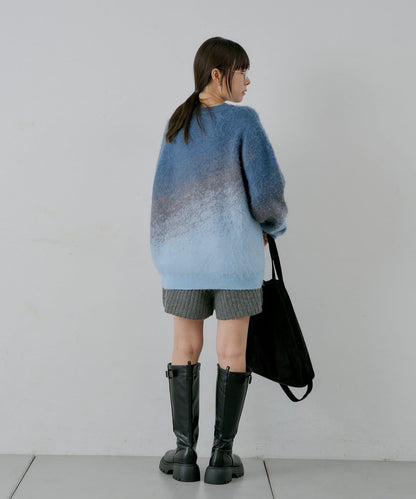 【WHIMSIC】漸變色針織套頭衫