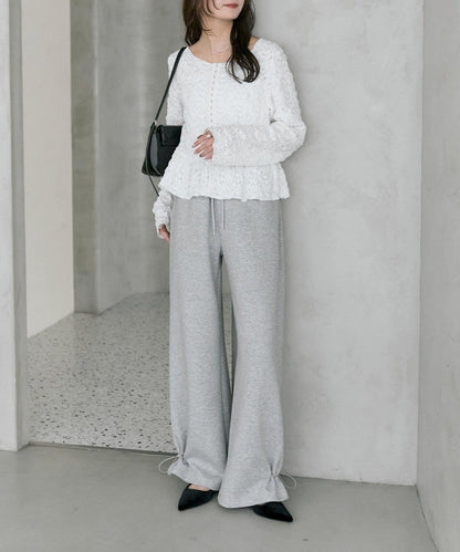 抽繩束腳休閒褲