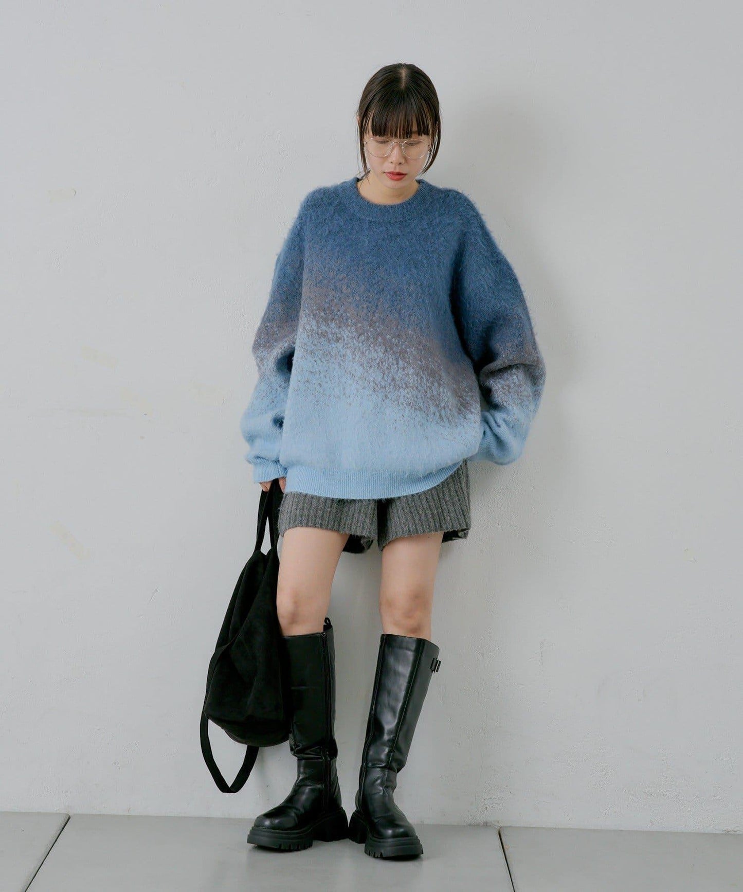 【WHIMSIC】漸變色針織套頭衫