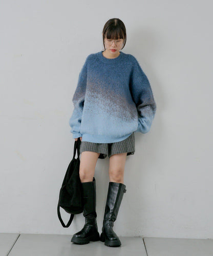 【WHIMSIC】漸變色針織套頭衫