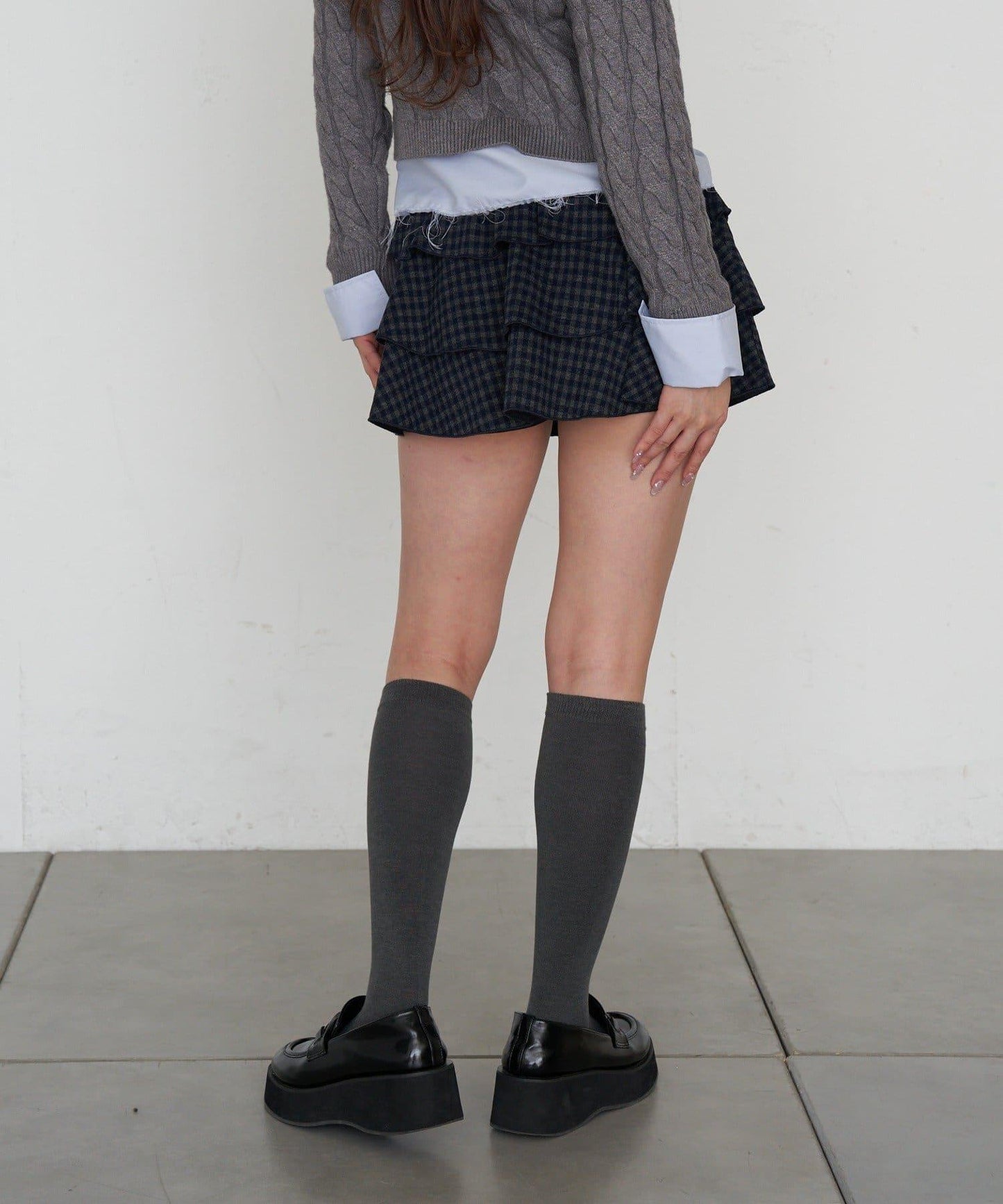 層疊蓬鬆迷你裙