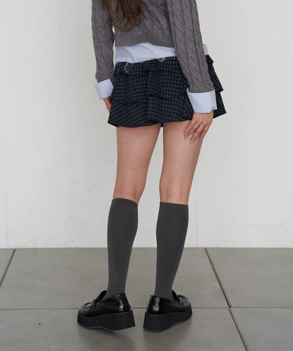 層疊蓬鬆迷你裙