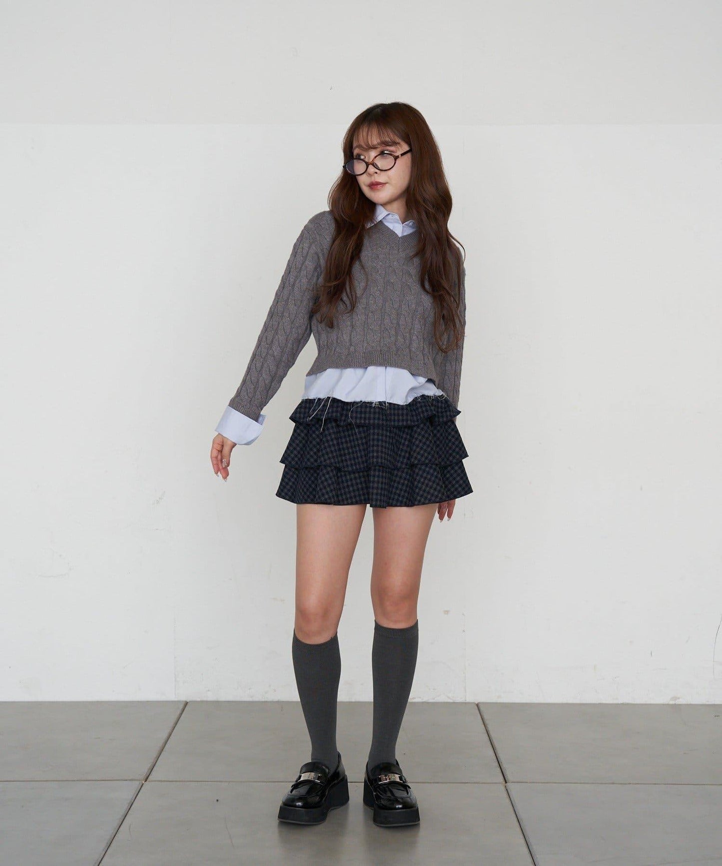 層疊蓬鬆迷你裙