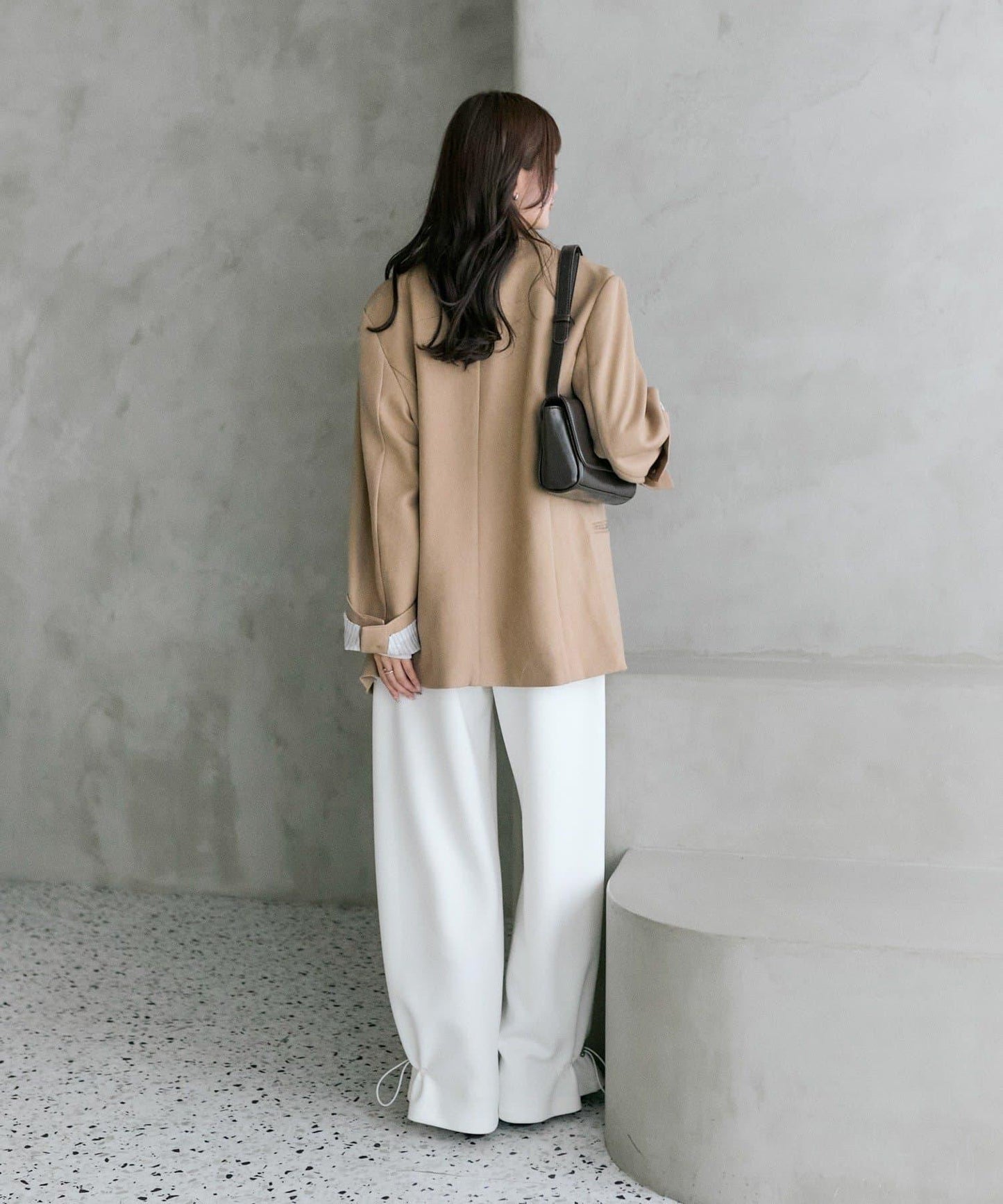 抽繩束腳休閒褲