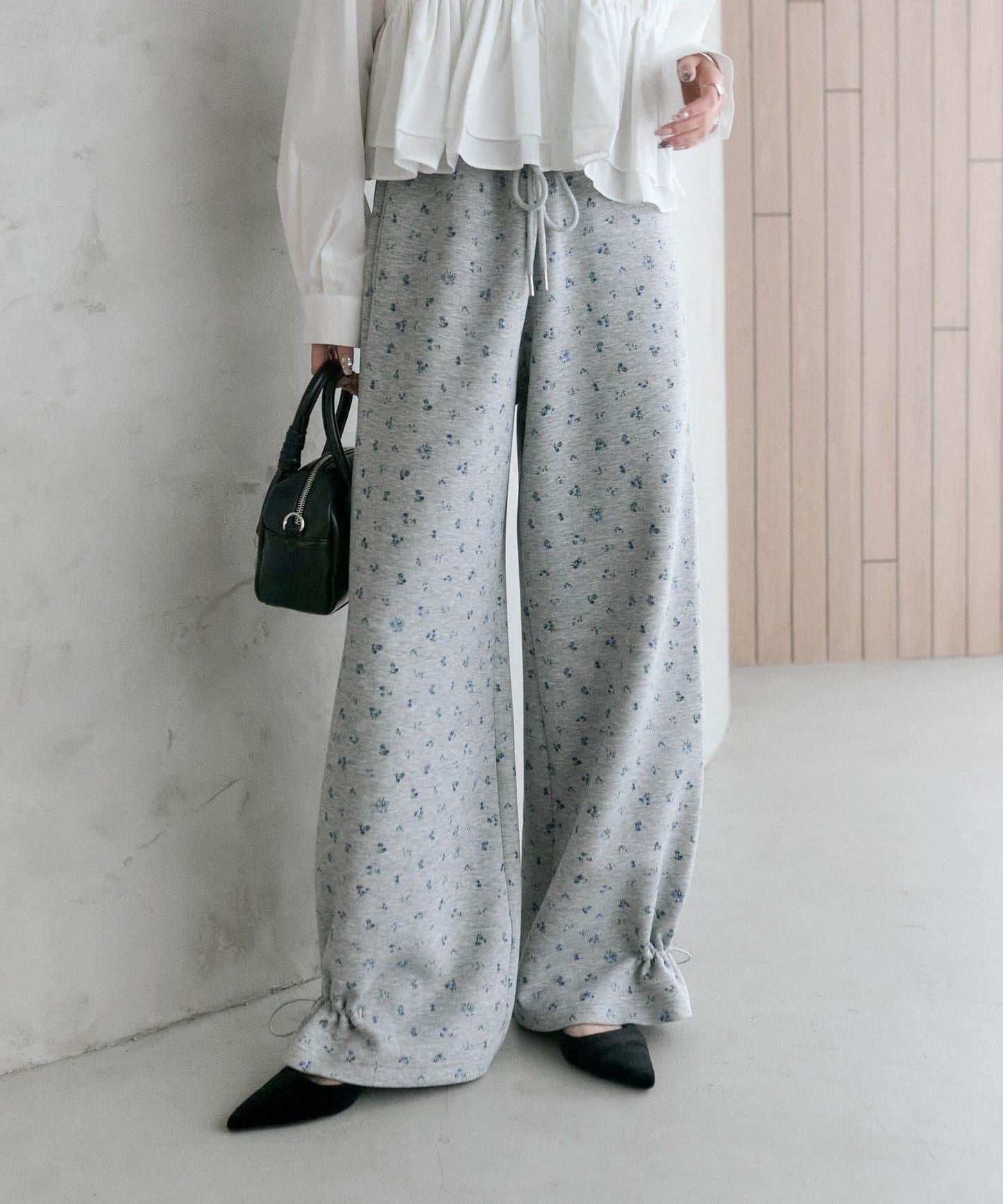 抽繩束腳休閒褲