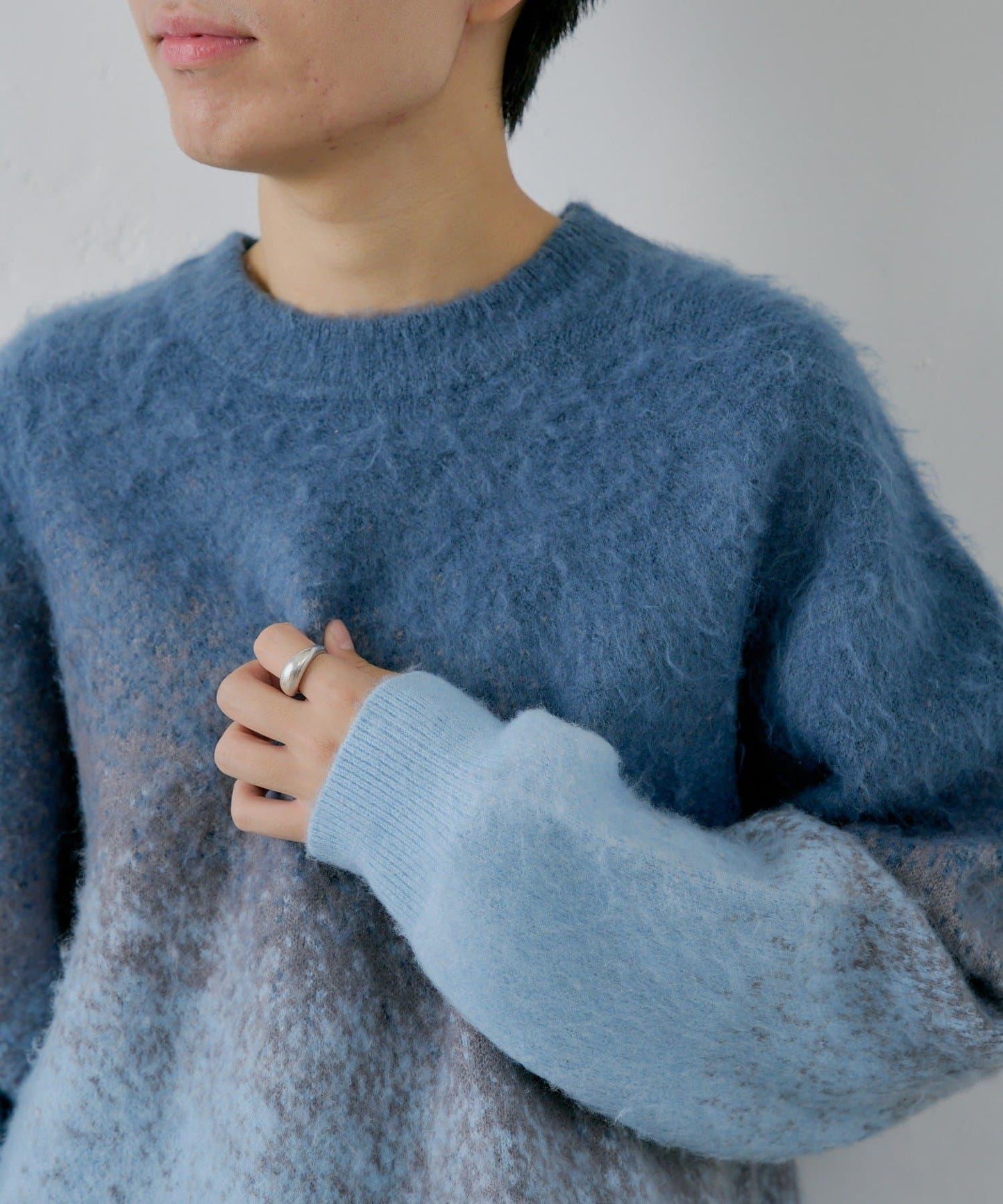 【WHIMSIC】漸變色針織套頭衫