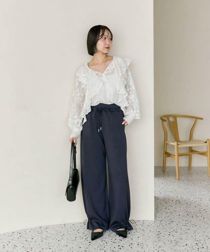 抽繩束腳休閒褲