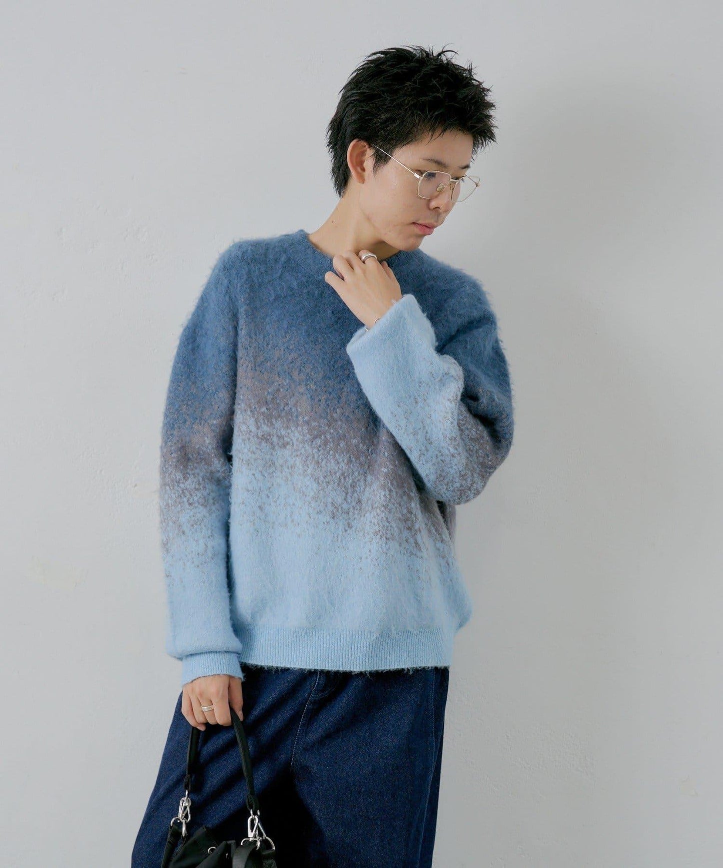 【WHIMSIC】漸變色針織套頭衫