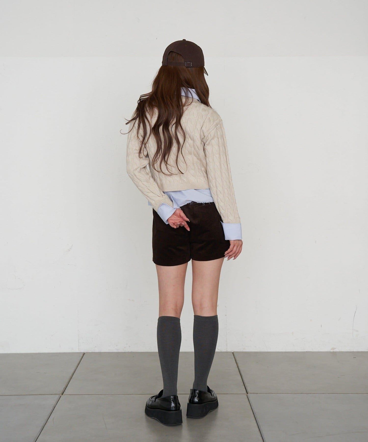 燈芯絨微型短褲