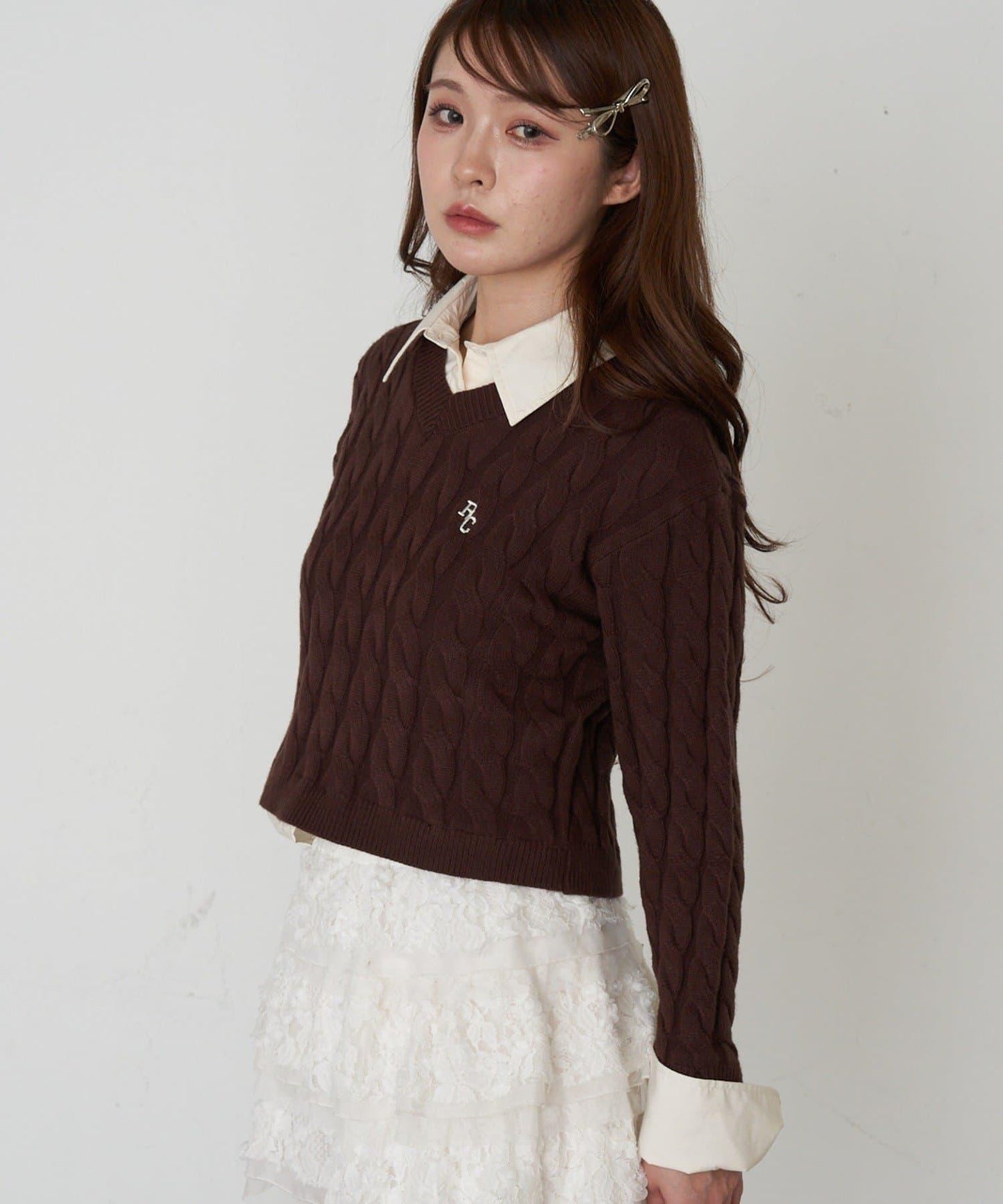 襯衫領針織毛衣