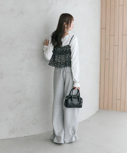 抽繩束腳休閒褲