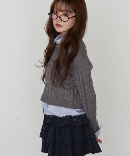 襯衫領針織毛衣