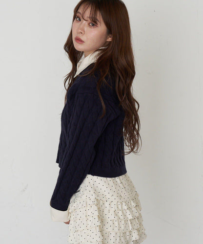 襯衫領針織毛衣