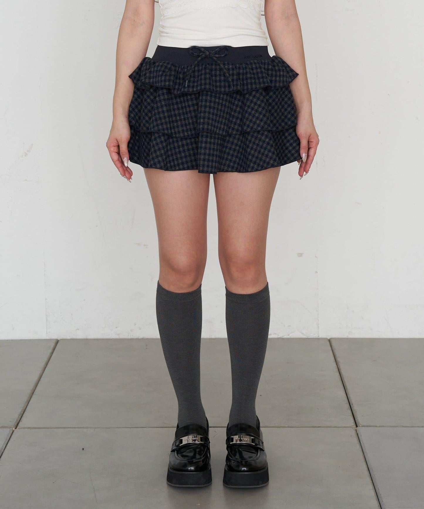 層疊蓬鬆迷你裙